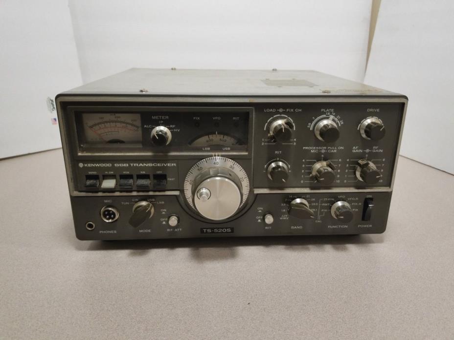 Kenwood Model TS-520S SS Transceiver In Good Condition Used, Tested, Working