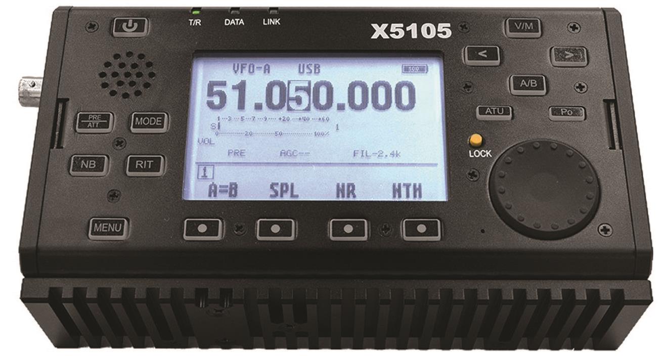 X5105, XIEGU 160-6M, XCVR, ALL MODE,5W/ATU/LI-BAT/MIC/DSP, QRP