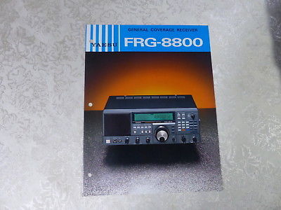 YAESU FRG-8800 GENERAL COVERAGE RECEIVER ADVERTISING FLYER  1986 ORIGINAL