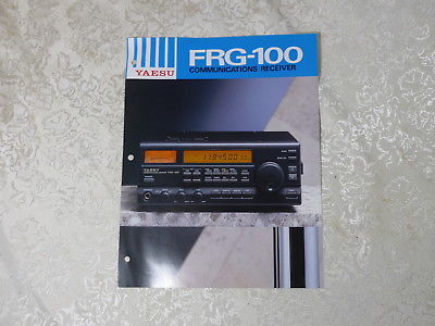 YAESU FRG-100 GENERAL COVERAGE RECEIVER ADVERTISING FLYER  1992 ORIGINAL