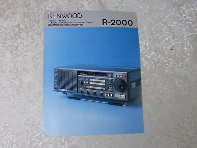 KENWOOD  R-2000 ADVERTISING FLYER VLF HF VHF RECEIVER 1982 ORIGINAL