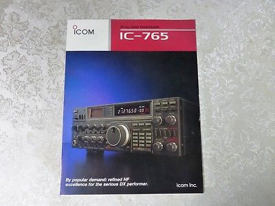 ICOM IC-765  HF TRANSCEIVER ADVERTISING FLYER 1989 ORIGINAL