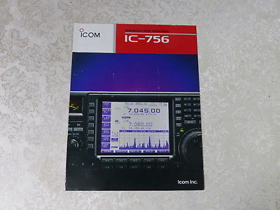 ICOM IC-756  HF TRANSCEIVER ADVERTISING FLYER 1996 ORIGINAL