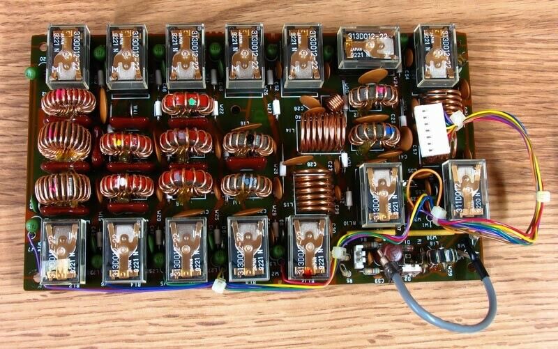 ICOM IC-751A PARTS: LOW PASS FILTER UNIT PC BOARD - TESTED WORKING