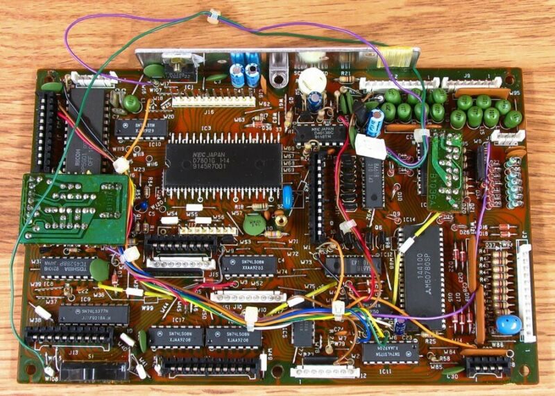 ICOM IC-751A PARTS: LOGIC UNIT PC BOARD - TESTED WORKING
