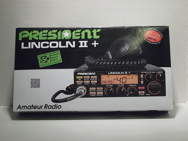 PRESIDENT LINCOLN II+ AM/FM/LSB/USB/CW 10/12 METER 50 WATT RADIO NOW-$25 Rebate
