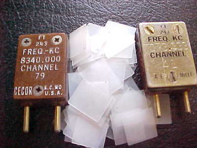 FT-243 RADIO RADIO CRYSTALS PLUS ABOUT 55 FT-243 CRYSTAL ELEMENTS
