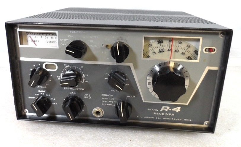 AM RL Drake R-4 HF Receiver in Very Good condition S/N 0997