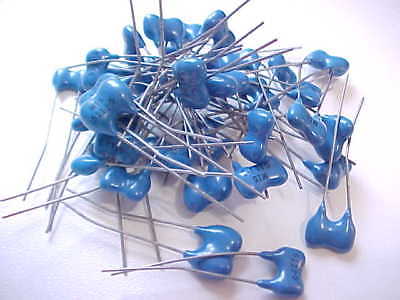 35 LOT PACK OF NOS SILVER MICA CAPACITORS 7 DIFFERENT VALUES (100 VOLT RATED)