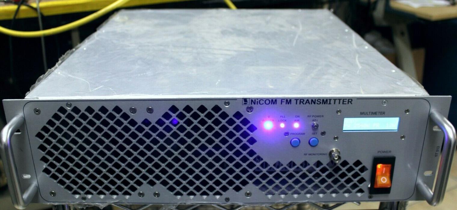 NICOM NT2500 FM TRANSMITTER EXCITER 2500W  FOR FM BROADCAST 2.5kW