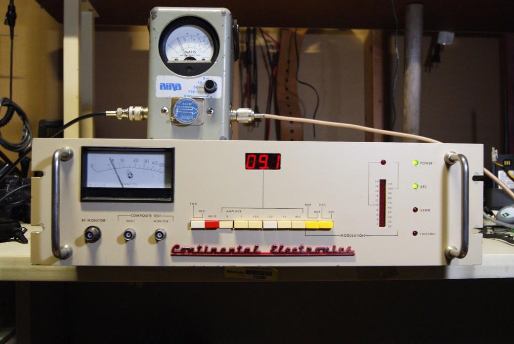 Continental Electronics 802A Professional Broadcast FM Exciter Frequency Agile