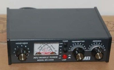 MFJ 945E HF Mobile Antenna Tuner Ham Radio w/ Cross Needle SWR/Watt Meter