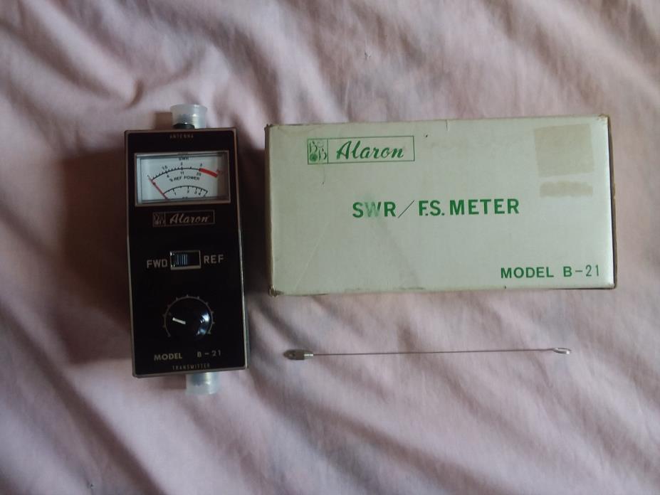 NOS - NIB Vintage Alaron Model B-21 SWR / F.S.Meter Box Ham Radio Japan NEW
