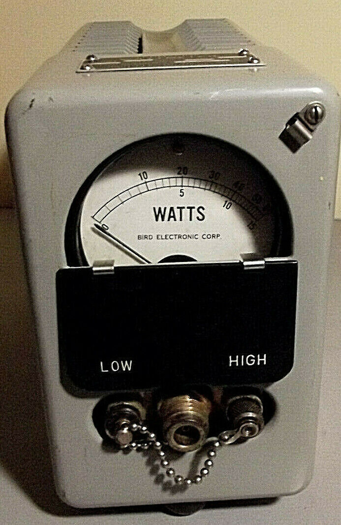 Bird Model 61Termaline RF Wattmeter, 30-500MC, 50 Ohm 15 & 60 Watts