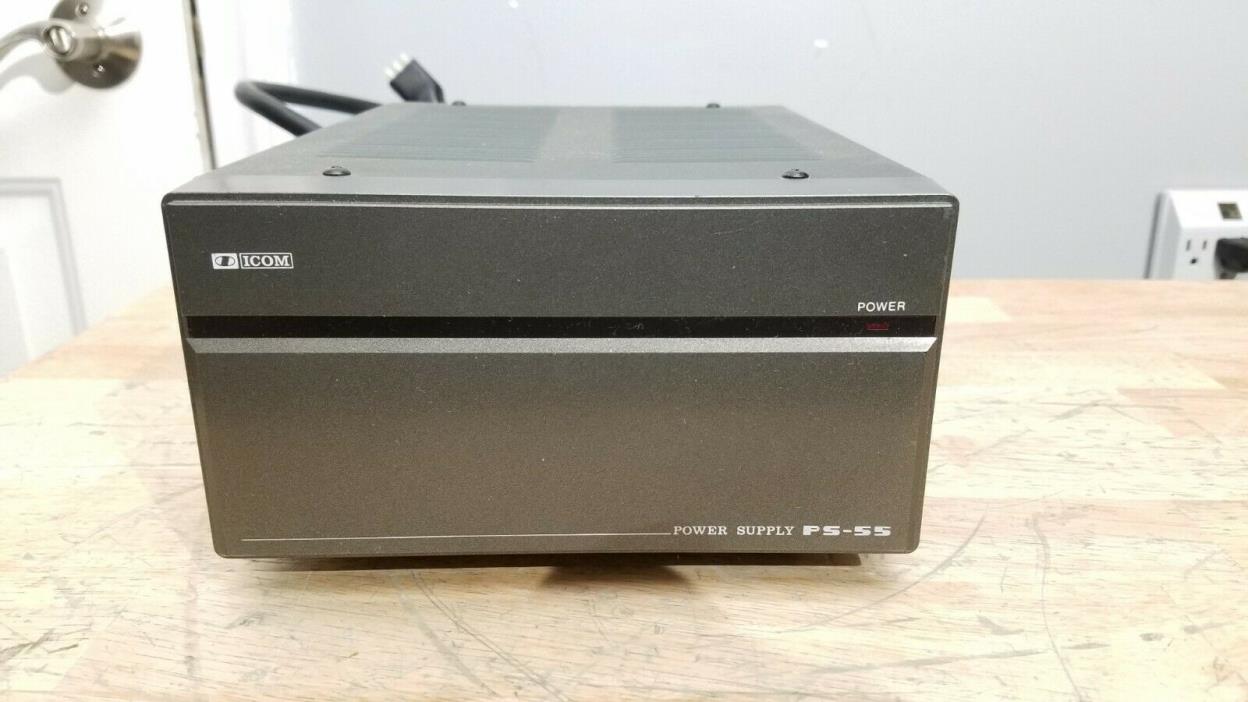 ICOM PS-55 POWER SUPPLY FOR MANY ICOM KENWOOD YAESU TRANSCEIVERS MATCHES IC-735