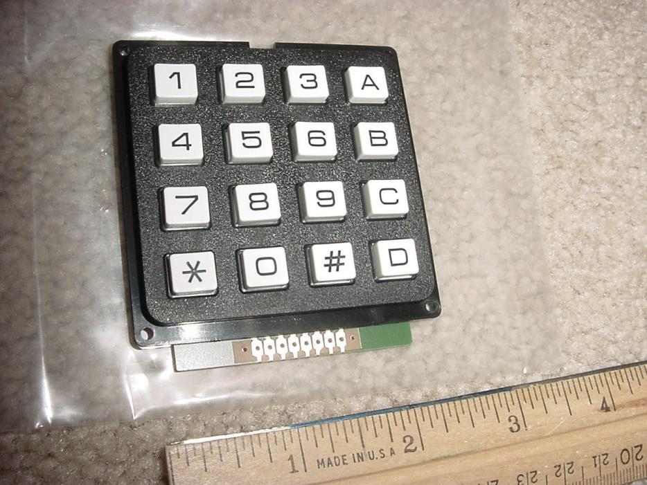 KEYPAD, 16 KEYS, MATRIX OUTPUT, Tactile Touch