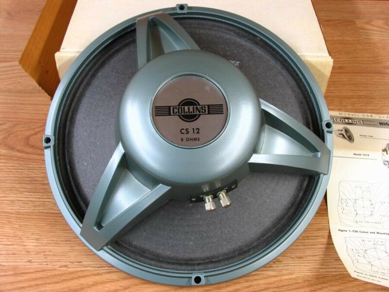 BRAND NEW IN BOX COLLINS WINGED EMBLEM CS-12 LOUDSPEAKER 20V-2 20V-3 75A-4 R-390