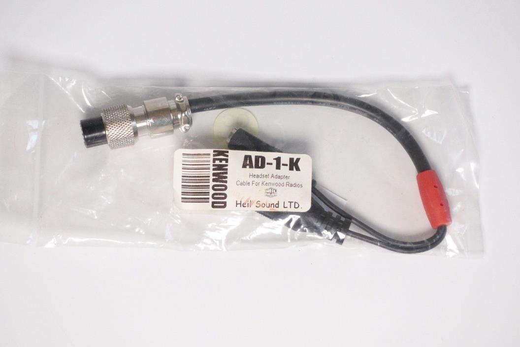 Heil Sound AD-1-K Headset adapter cable: Kenwood, Elecraft 8-pin round.  AD-1 K