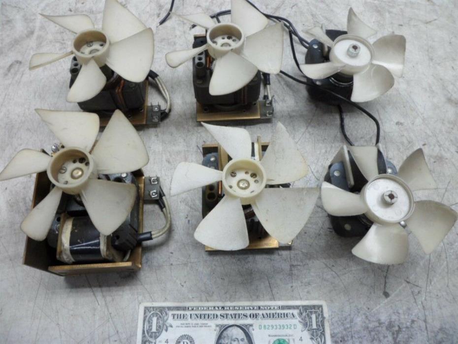 6 VINTAGE FAN MOTORS NO NAME-5 PLASTIC BLADES-4