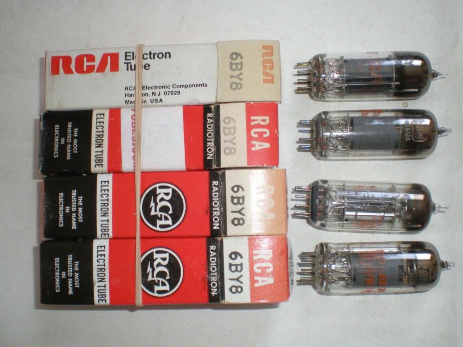 6BY8 NOS RCA Tubes, 4 PCS. Tested