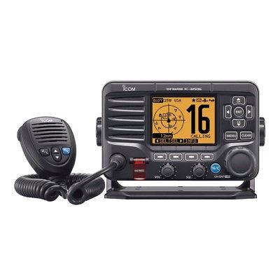 NEW Icom M506 Vhf Fixed Mount W/front Mic, Ais & Nmea 0183/2000 - Black M50