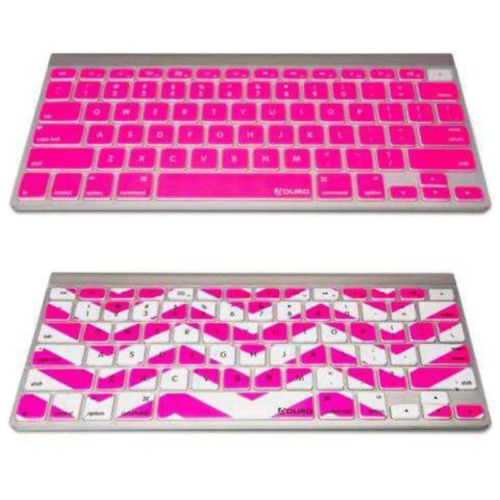 2 PC Aduro Keyboard Skinz Keyboard Protectors For MacBook & Pro MacBook Air Pink