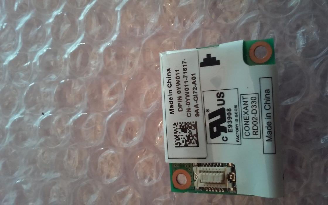 YW011 E93908 GENUINE ORIGINAL DELL MODEM CARD LATITUDE E6420 SERIES