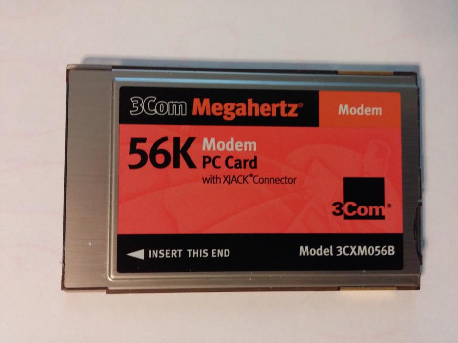 3COM Megahertz 56K Modem. (3CXM056B)  Vintage PC Card  .FREE SHIPPING!