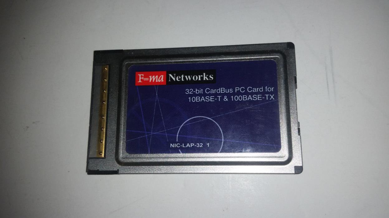 Xircom CM33 Credit Card Modem 33.6 Ethernet Cardbus PC Card