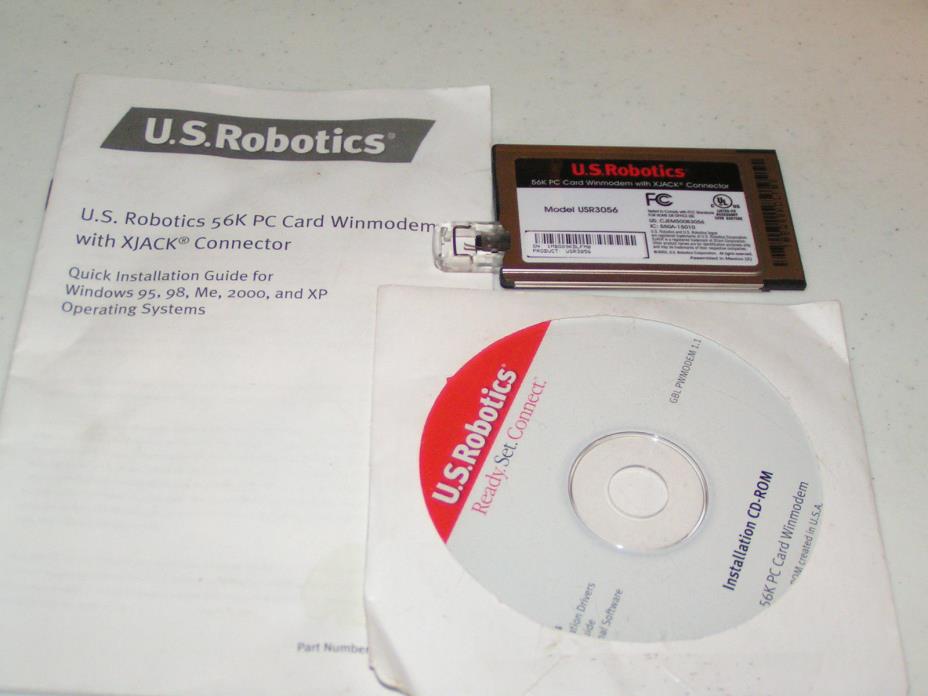 US ROBOTICS MODEL USR3056 56K Modem Card with XJack
