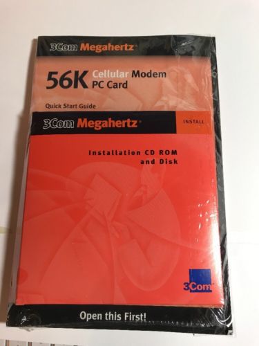 NEW SEALED! - 3COM Megahertz 56K Cellular Modem PC CARD Model: SF522S