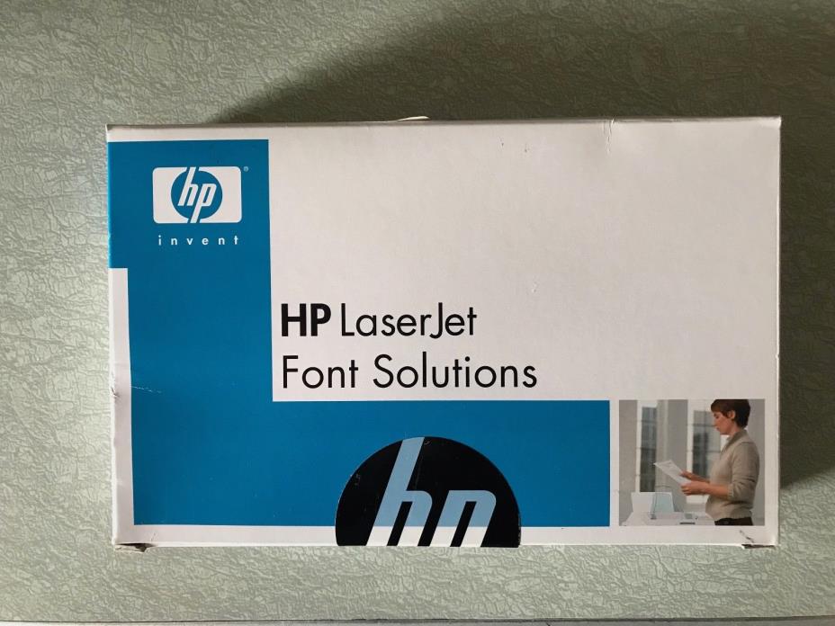 New Sealed HP LaserJet Font Solutions Barcode Printing Upgrade HG271TT