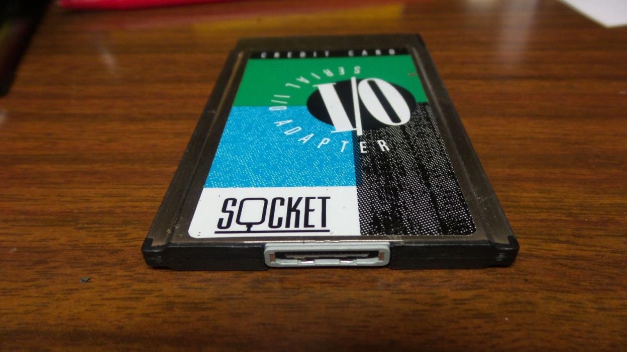 SOCKET SERIAL I/O ADAPTER CREDIT CARD 1-PORT COMPATIBLE W/ PCMCIA 2.0/JEIDA 4.1