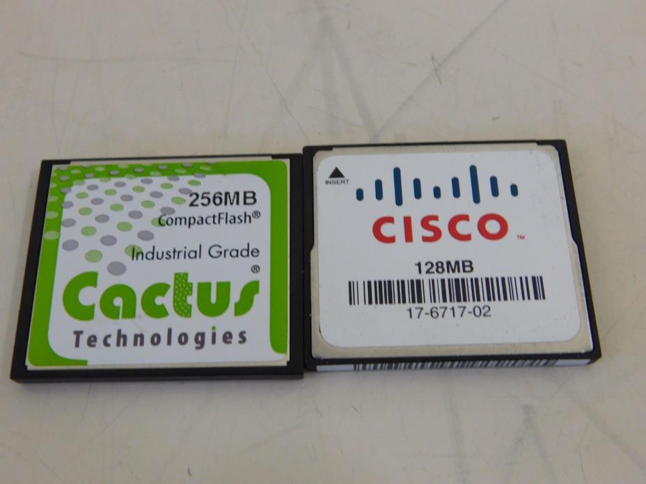 Lot of 2 CF Compact Flash Cisco Cards