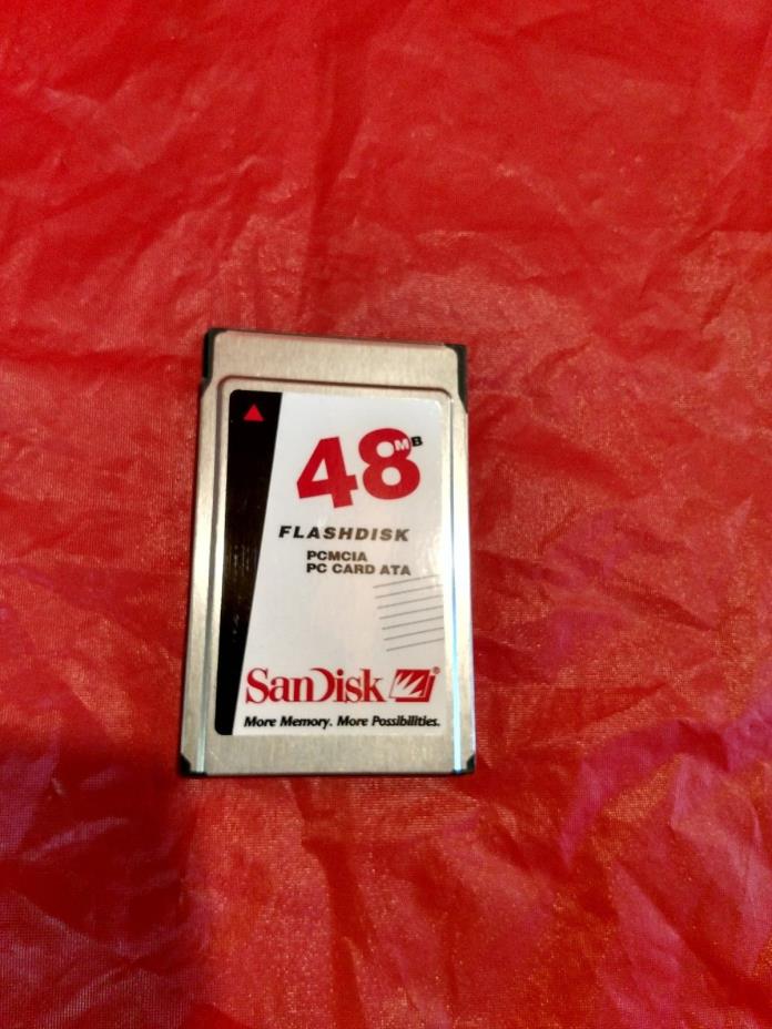 SANDISK 32MB or 48MB PCMCIA PC CARD SDP3B-32-584/ SDP3B-48-584 TESTED