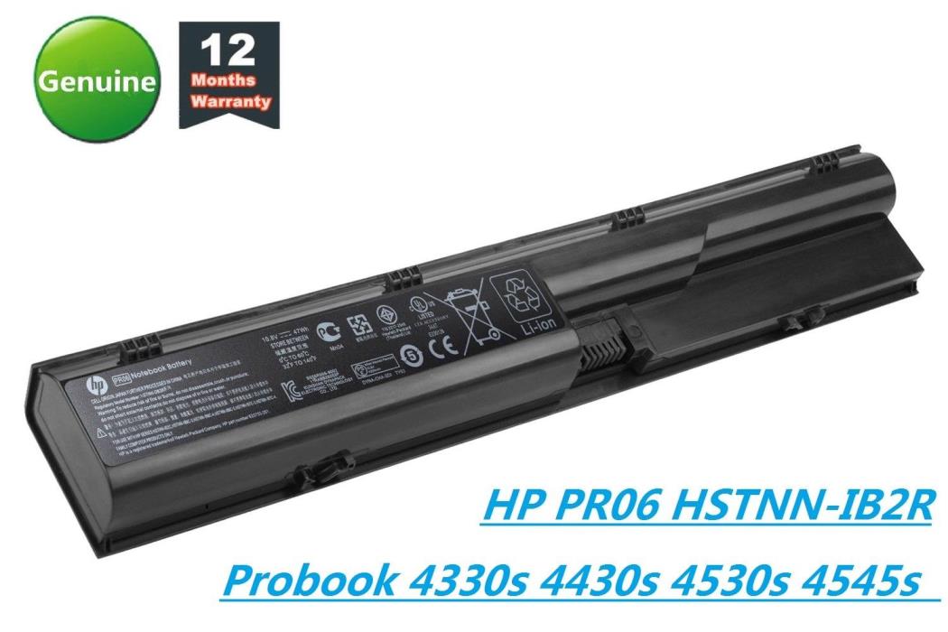 Genuine HP Laptop Battery Probook 4340s 4341s PR06 633733-321 HSTNN-LB2R QK646AA