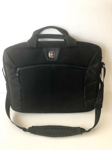 SwissGear 'The Sherpa' Slim case Computer Sleeve messenger bag-Black