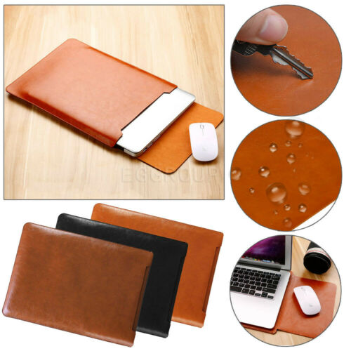 US Leather Laptop Sleeve Bag Case Pouch For MacBook Air Pro 11 13 15 2016-2018