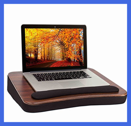 All Purpose Lap Desk Wood Top Sup No Tablet Slot Office Products