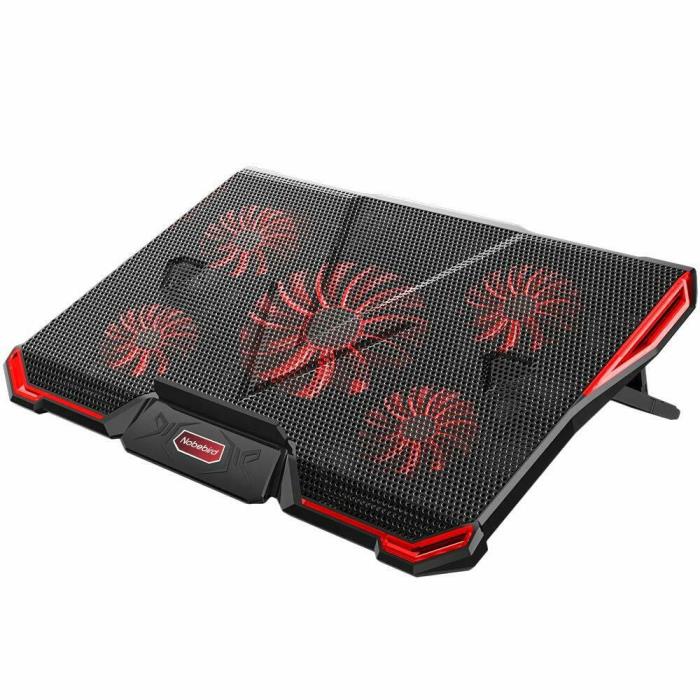 Laptop Cooling Pad with 5 Quiet Fans for 12-17.3