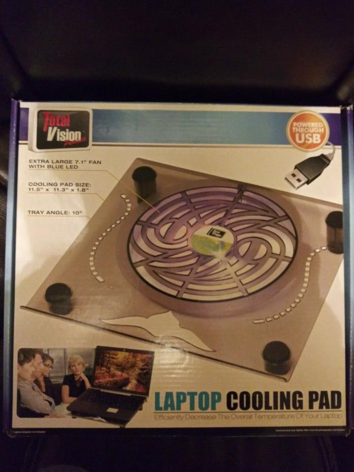 Total Vision - USB - Single Fan Cooling Pad - NEW