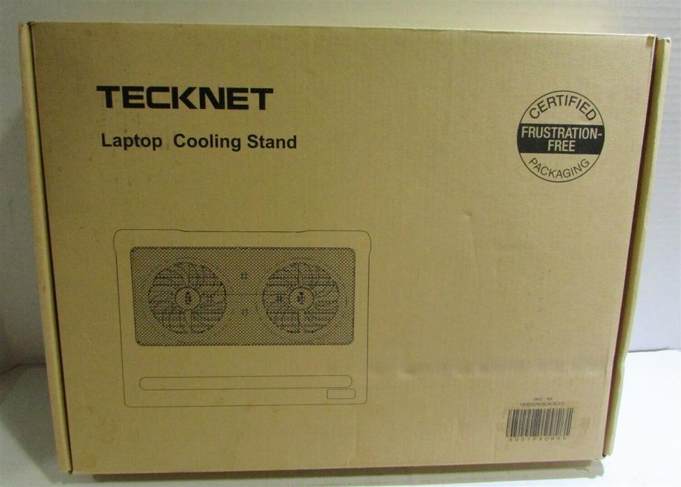 TECKNET Laptop Cooling Pad, With 2 USB Powered Fans, Fits 12-16 Inches