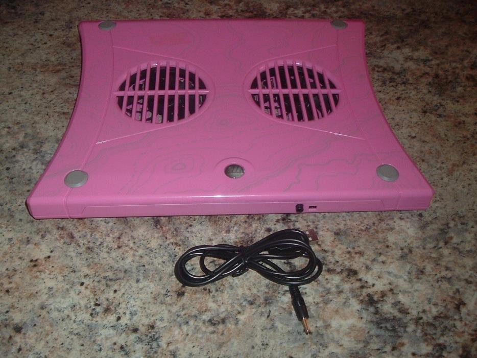 NEW TARGUS BRIGHT PINK LAPTOP CHILLING MAT PAD NOTEBOOKS TABLETS DUAL COOL FAN