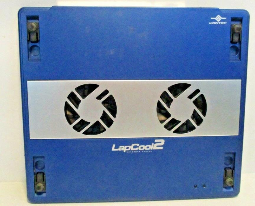 LapCool2 Vantec Notebook Cooler with Dual Adj Speed Fans incl USB LPC-301 *USED*