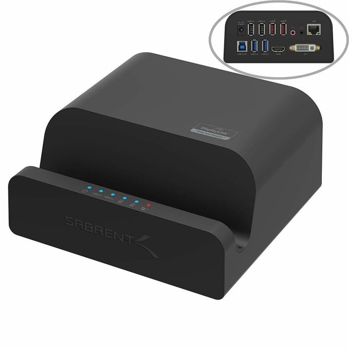 Sabrent Universal Docking Station with Stand for Tablets and Notebooks Supports