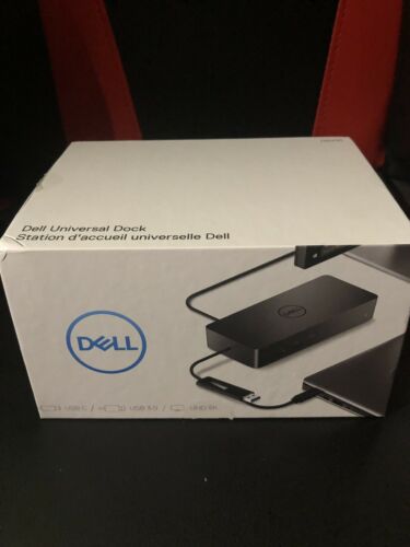 New/Open Box Dell D6000 Universal Docking Station UHD-5K USB-C USB 3.0 HD