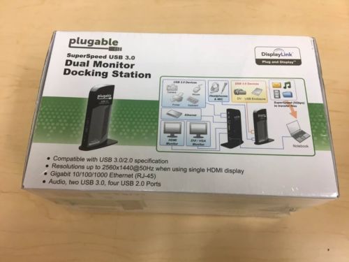 Plugable USB 3.0 Dual Display Docking Station - UD-3900