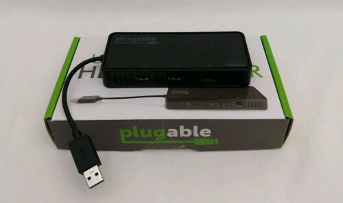 Plugable USB 3.0 DisplayLink 4K Dual HDMI Monitor Adapter Ethernet USB3-6950