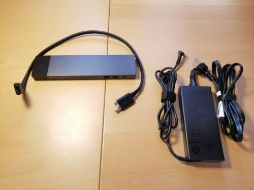 HP ZBook 150W Thunderbolt 3 Docking Station P5Q58AA#ABA  w/Cables and AC Brick