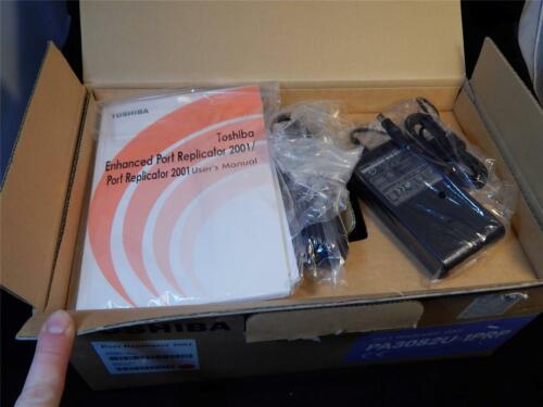 NEW Toshiba Enhanced Port Replicator 2001 PA3082U-1PRP